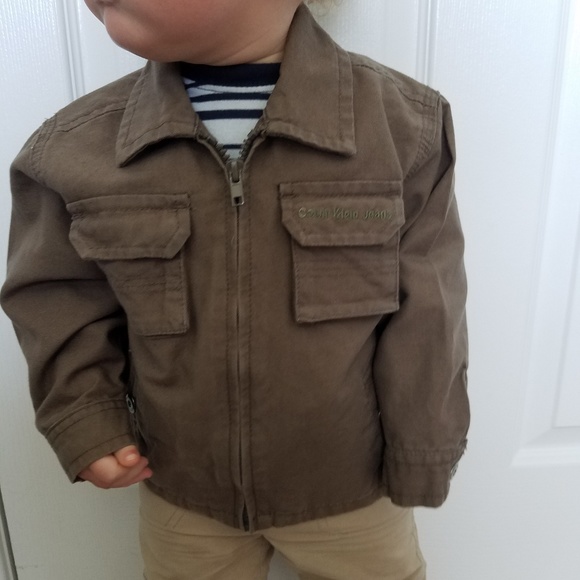 🚫SOLD🚫 ▪Calvin Klein Jeans ▪Brown Zip Up Jacket - Picture 7 of 8